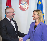 ES užsienio politikos vadovė Federica Mogherini lankosi Lietuvoje