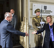ES užsienio politikos vadovė Federica Mogherini lankosi Lietuvoje