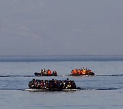 Migrantai pasiekę Graikijos salas