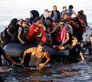 Migrantai pasiekę Graikijos salas