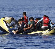 Migrantai pasiekę Graikijos salas