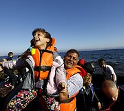 Migrantai pasiekę Graikijos salas