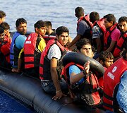 Migrantai pasiekę Graikijos salas