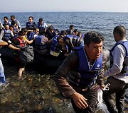 Migrantai pasiekę Graikijos salas