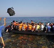 Migrantai pasiekę Graikijos salas