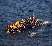 Migrantai pasiekę Graikijos salas