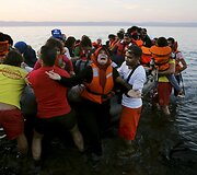 Migrantai pasiekę Graikijos salas