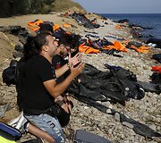 Migrantai pasiekę Graikijos salas