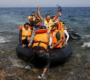 Migrantai pasiekę Graikijos salas