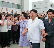 &Scaron;iaurės Korėjoje yra kuo pasidžiaugti jos lyderiui Kim Jong Unui