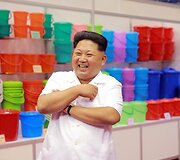 &Scaron;iaurės Korėjoje yra kuo pasidžiaugti jos lyderiui Kim Jong Unui