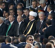 Putinas dalyvavo didžiulės mečetės atidaryme Maskvoje