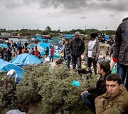 Migrantai &bdquo;Naujosiose džiunglėse&ldquo; &ndash; stovyklavietėje prie Kalė Prancūzijoje