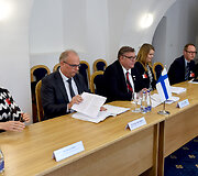 Suomijos užsienio reikalų ministro vizitas Kra&scaron;to apsaugos ministerijoje