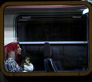 Migrantai traukiniuose