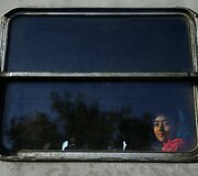Migrantai traukiniuose