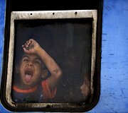 Migrantai traukiniuose