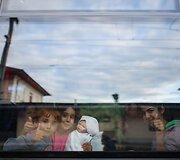 Migrantai traukiniuose