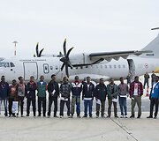 Pirmieji prieglobsčio ie&scaron;kotojai i&scaron;gabenti i&scaron; Italijos pagal ES perkėlimo planą
