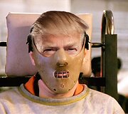 Donaldo Trumpo veidas garsiausiuose siaubo filmų kadruose