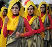 Indonezijos musulmonės &scaron;ventės metu