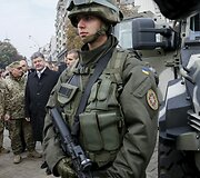 Ukrainoje pristatyta naujai įsigyta ginkluotė
