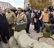Ukrainoje pristatyta naujai įsigyta ginkluotė