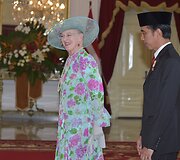 Danijos karalienės vizitas Indonezijoje
