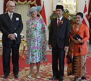 Danijos karalienės vizitas Indonezijoje