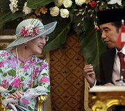 Danijos karalienės vizitas Indonezijoje