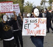 Romai protestavo prie&scaron; ketinimą juos i&scaron;kelti