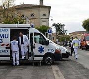 Autobuso ir sunkvežimio avarija Prancūzijoje
