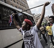 Studentų protestai Pretorijoje