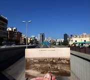 Beirutas dabar ir 1920 metų atvirutėje