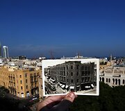 Beirutas dabar ir apie 1920 metus i&scaron;leistoje atvirutėje
