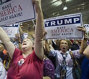 Donaldo Trumpo kandidatūrą palaikantys amerikiečiai