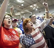 Donaldo Trumpo kandidatūrą palaikantys amerikiečiai