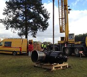 Dujotekio sklendės keitimo darbai