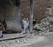 Dūmos miestas Sirijoje