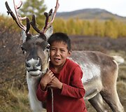 Mongolijos klajokliai &scaron;iaurės elnių augintojai