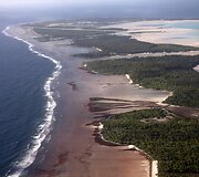 Kiribatis &ndash; salynas, kurį pirmiausia pradangins kylantis jūros lygis