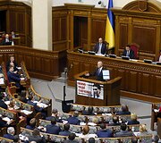 Joe Bidenas lankėsi Ukrainos Auk&scaron;čiausioje Radoje