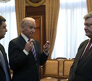 Joe Bidenas lankėsi Ukrainos Auk&scaron;čiausioje Radoje