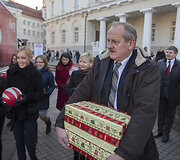 &Scaron;ventinis Kaledų karavanas Vilniuje