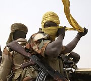 Vasario 27 diena. Kareivis, kovojantis su &bdquo;Boko Haram&ldquo; islamistų grupuote Čade