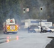 Naftą gabenusio traukinio gaisras Oregone