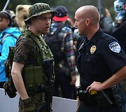 Prie mečetės Teksase protestavo islamofobai