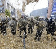 Rugsėjo 7 diena. Ūkininkų protestas Briuselyje