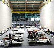 Rugsėjo 29 diena. Vokietijoje apgyvendinami migrantai