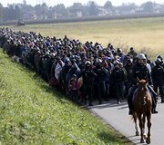 Migrantai Slovėnijoje